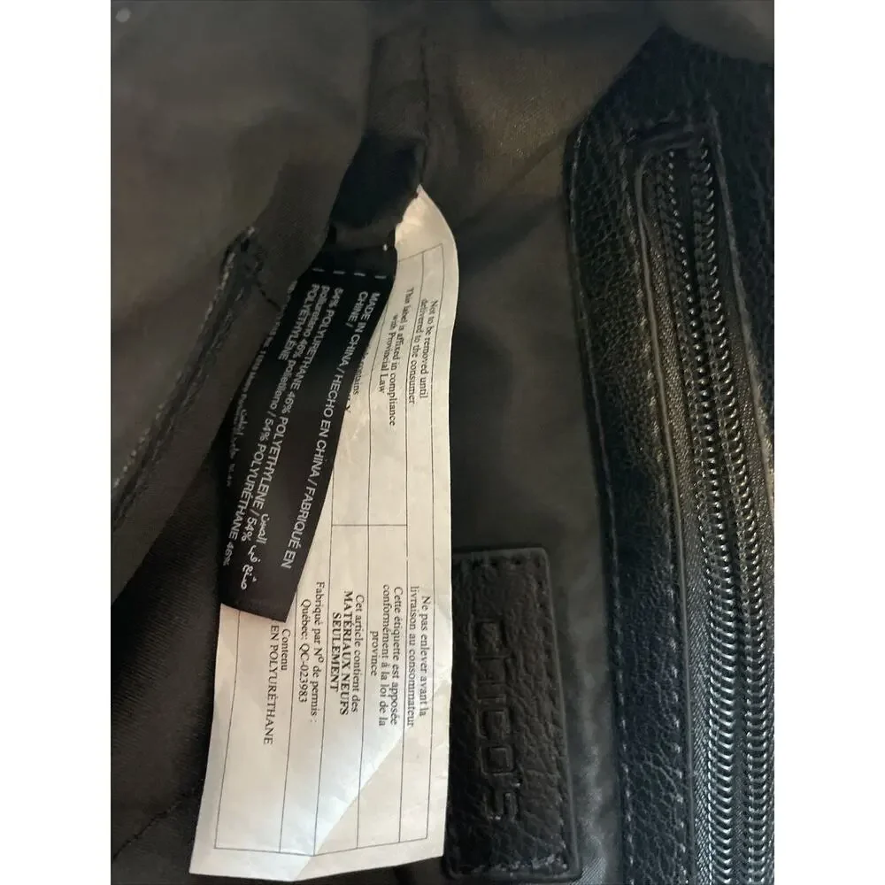 Chico’s Black Gold Sequin Clutch Evening Bag Removable‎ Strap , New without Tags